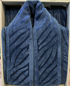 حوله تنپوش طرح زبرا سایز ۱۲۵ آبی