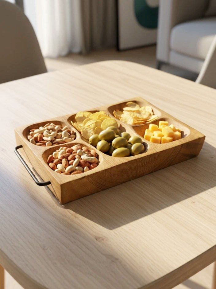 مزه خوری چوبی روس اندازه 31*25