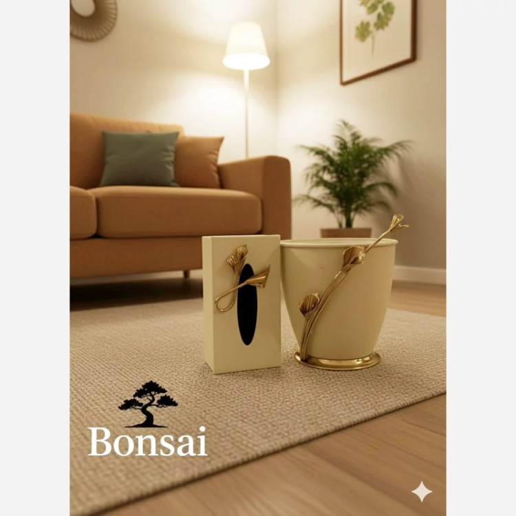 ست سطل زباله جا دستمال کاغذی(پس کرایه)